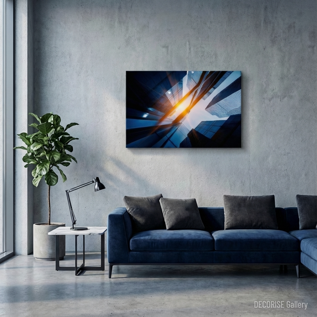 Nowoczesne wieżowce z perspektywy żabiej