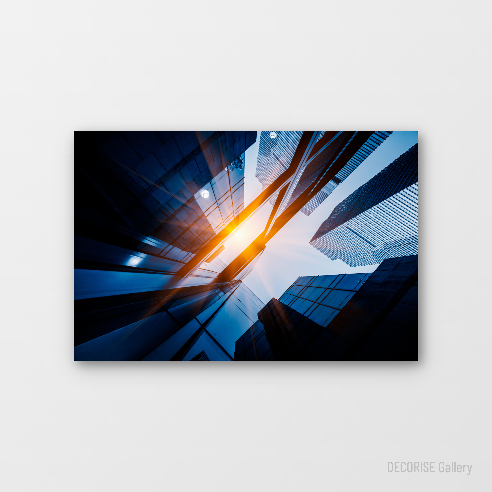 Nowoczesne wieżowce z perspektywy żabiej