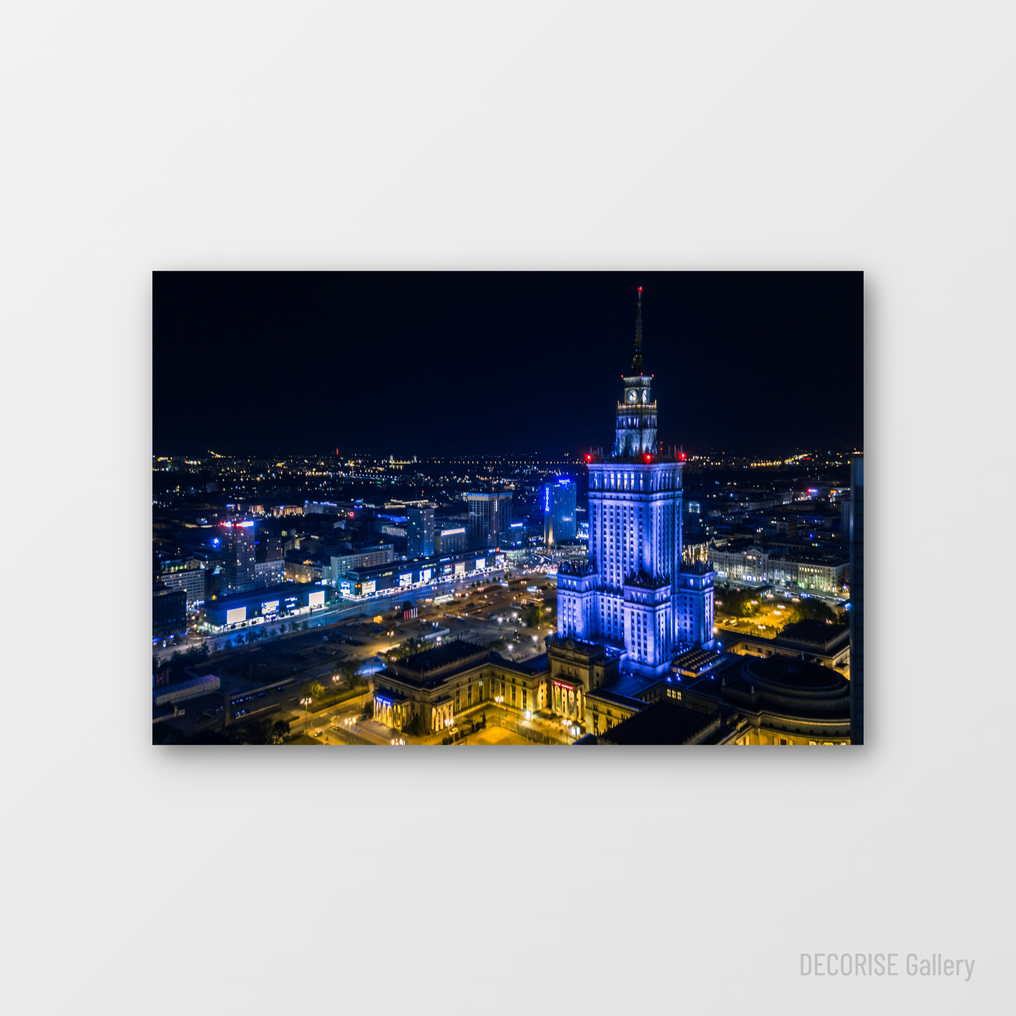 Pałac Kultury i Nauki nocą