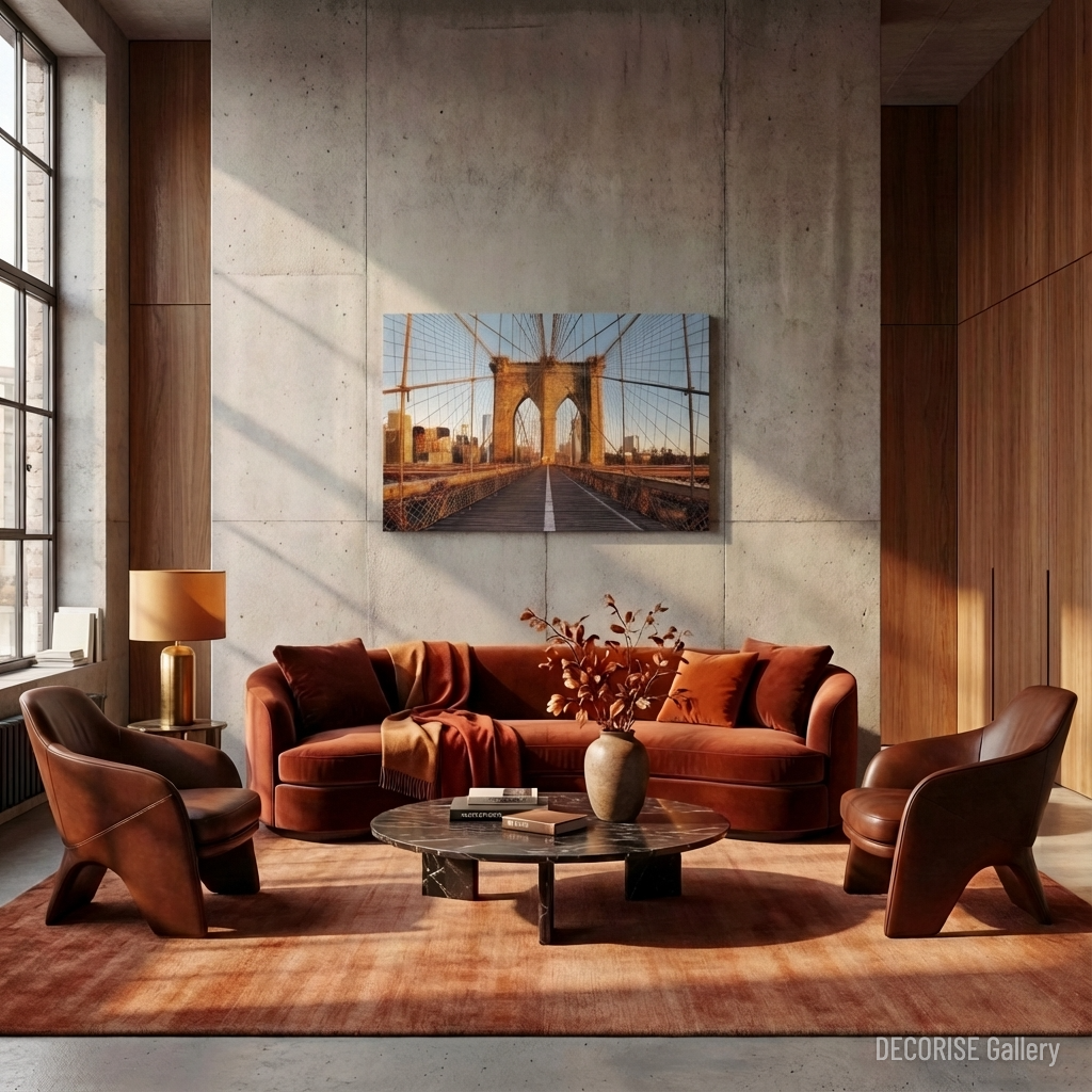 Most Brookliński w świetle zachodzącego słońca