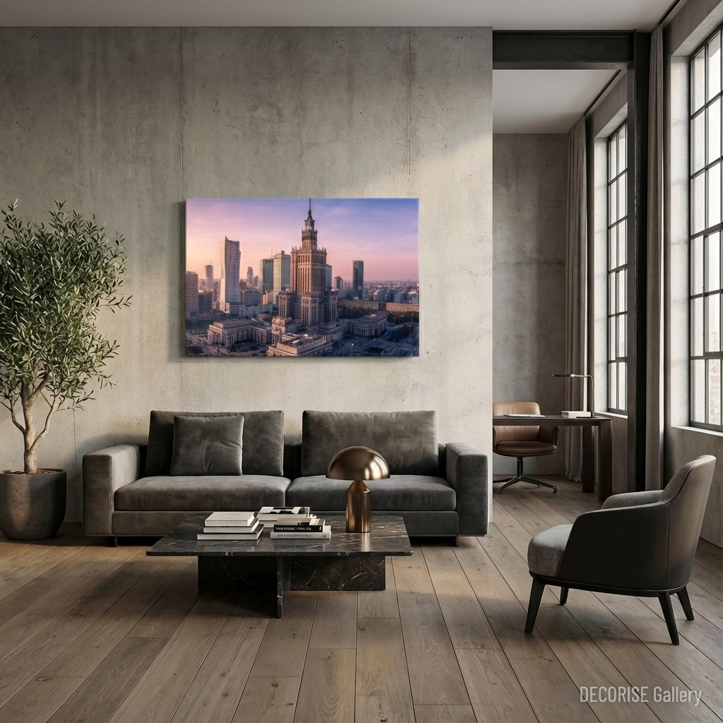 Pałac Kultury i nowoczesne wieżowce