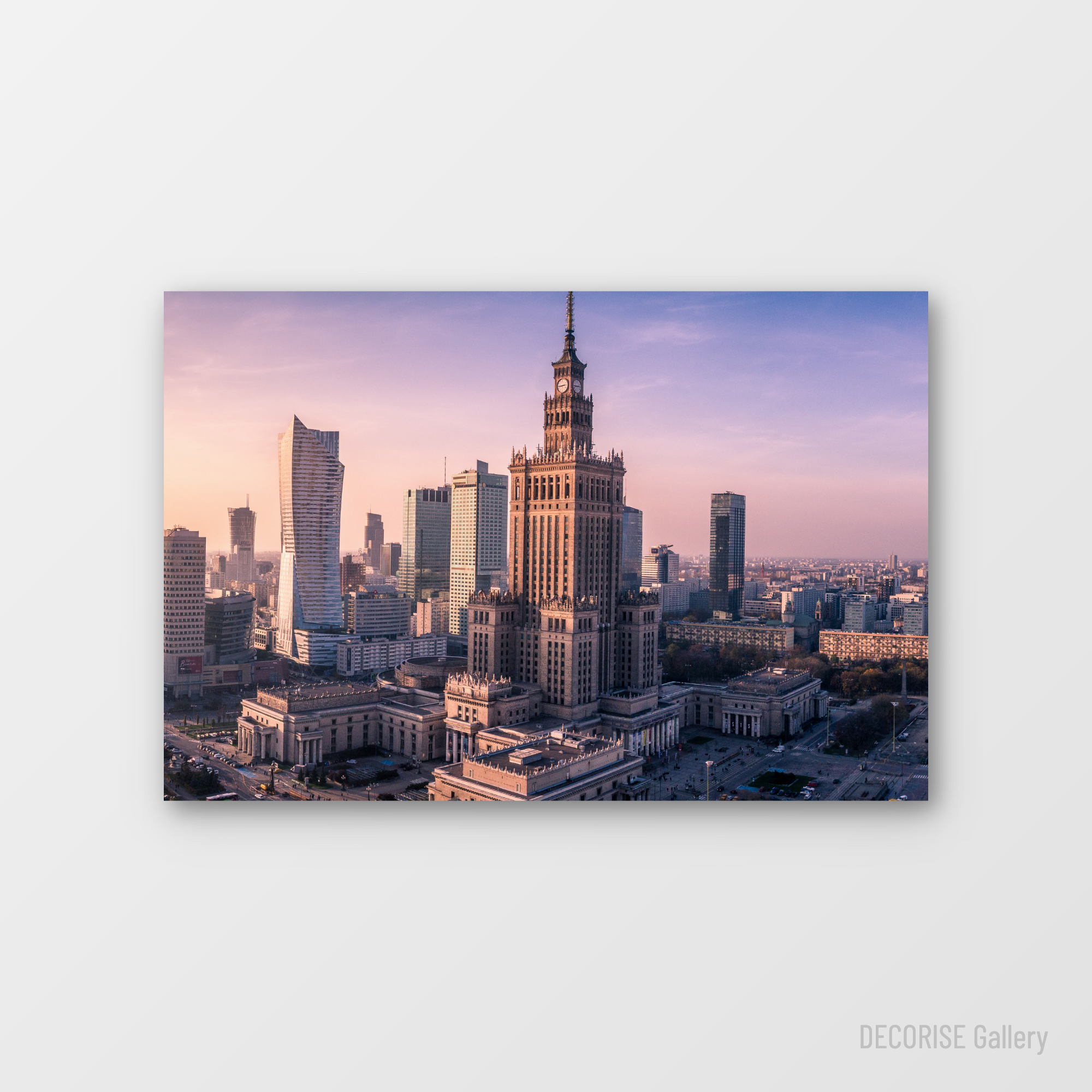 Pałac Kultury i nowoczesne wieżowce