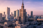 Obraz na Płótnie – Pałac Kultury i Nowoczesne Wieżowce