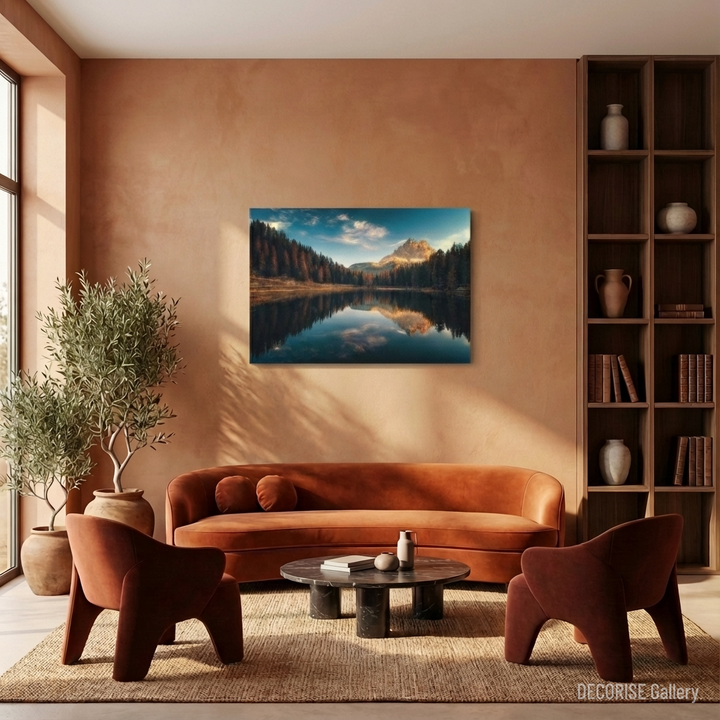 Góry odbite w lustrze jeziora