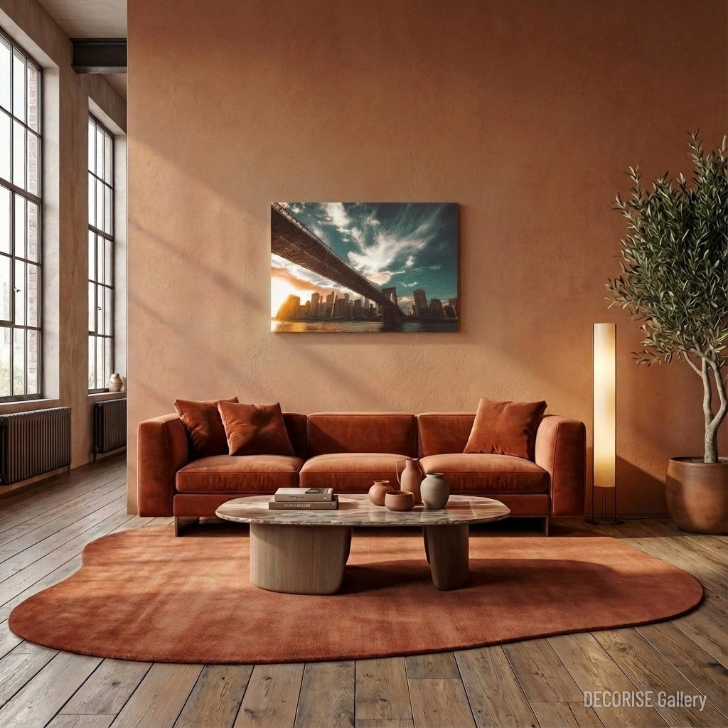 Most Brookliński o zachodzie słońca