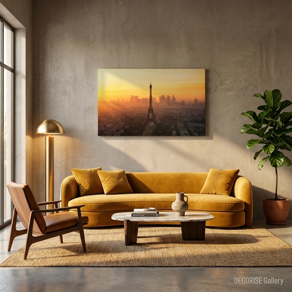 Wieża Eiffla o zachodzie słońca