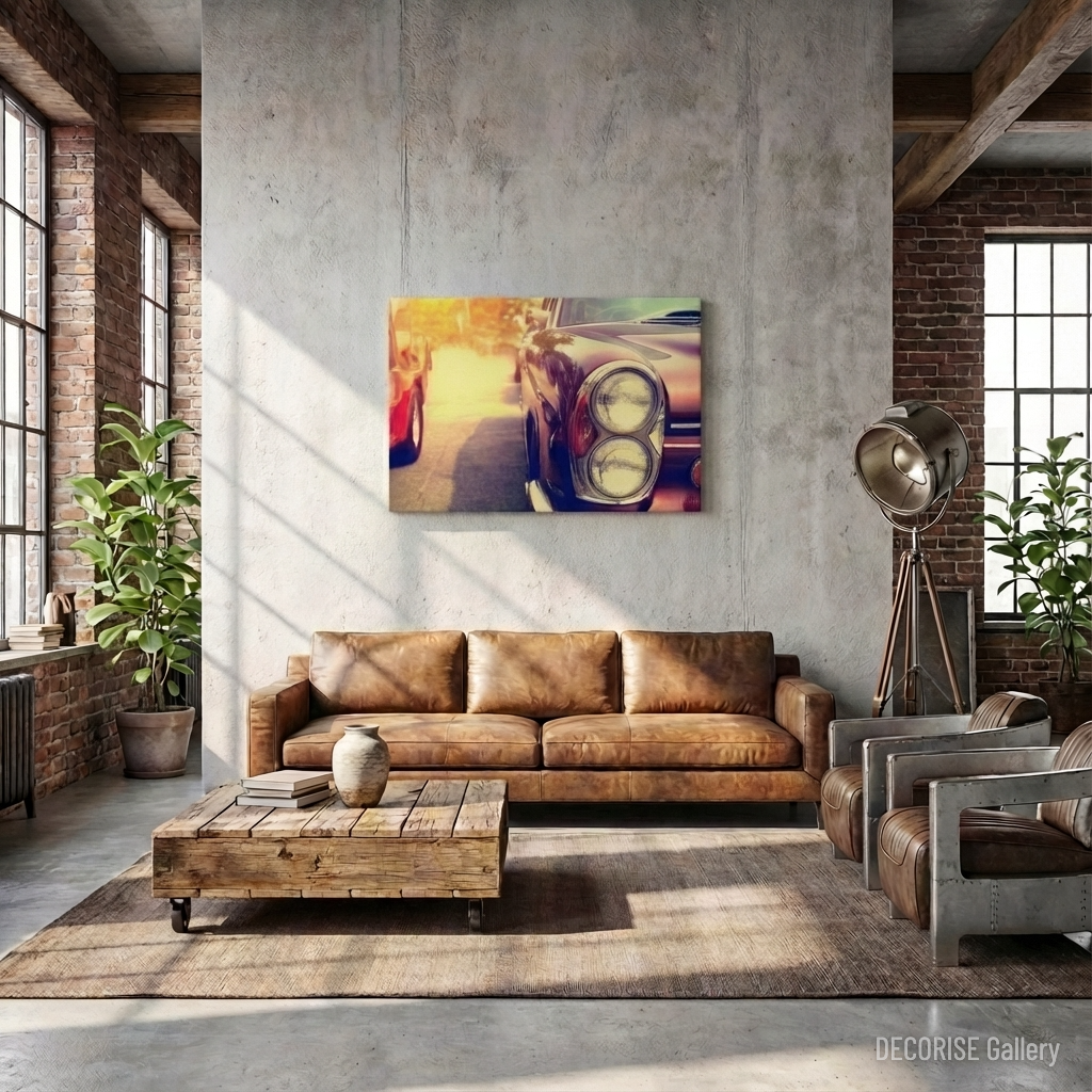 Zbliżenie na reflektor klasycznego samochodu