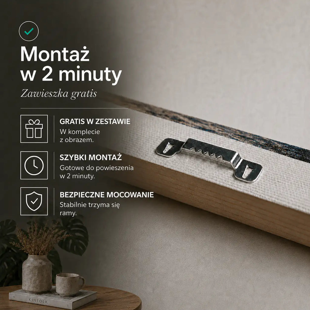 Szybki montaż z zawieszką dodawaną w gratisie | DECORISE
