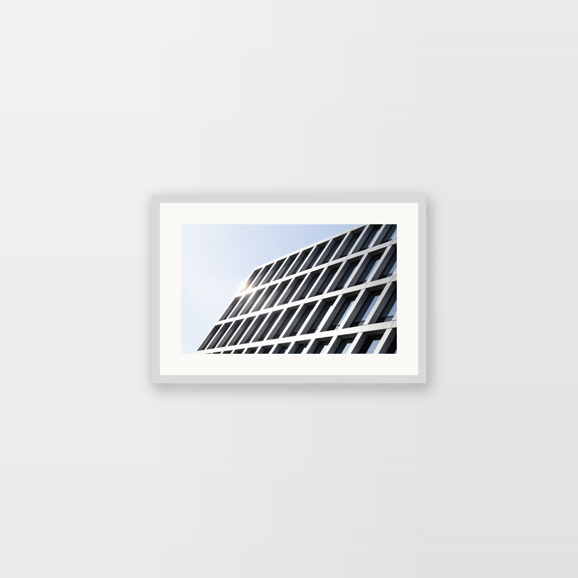Fine Art Print - Fragment fasady nowoczesnego biurowca