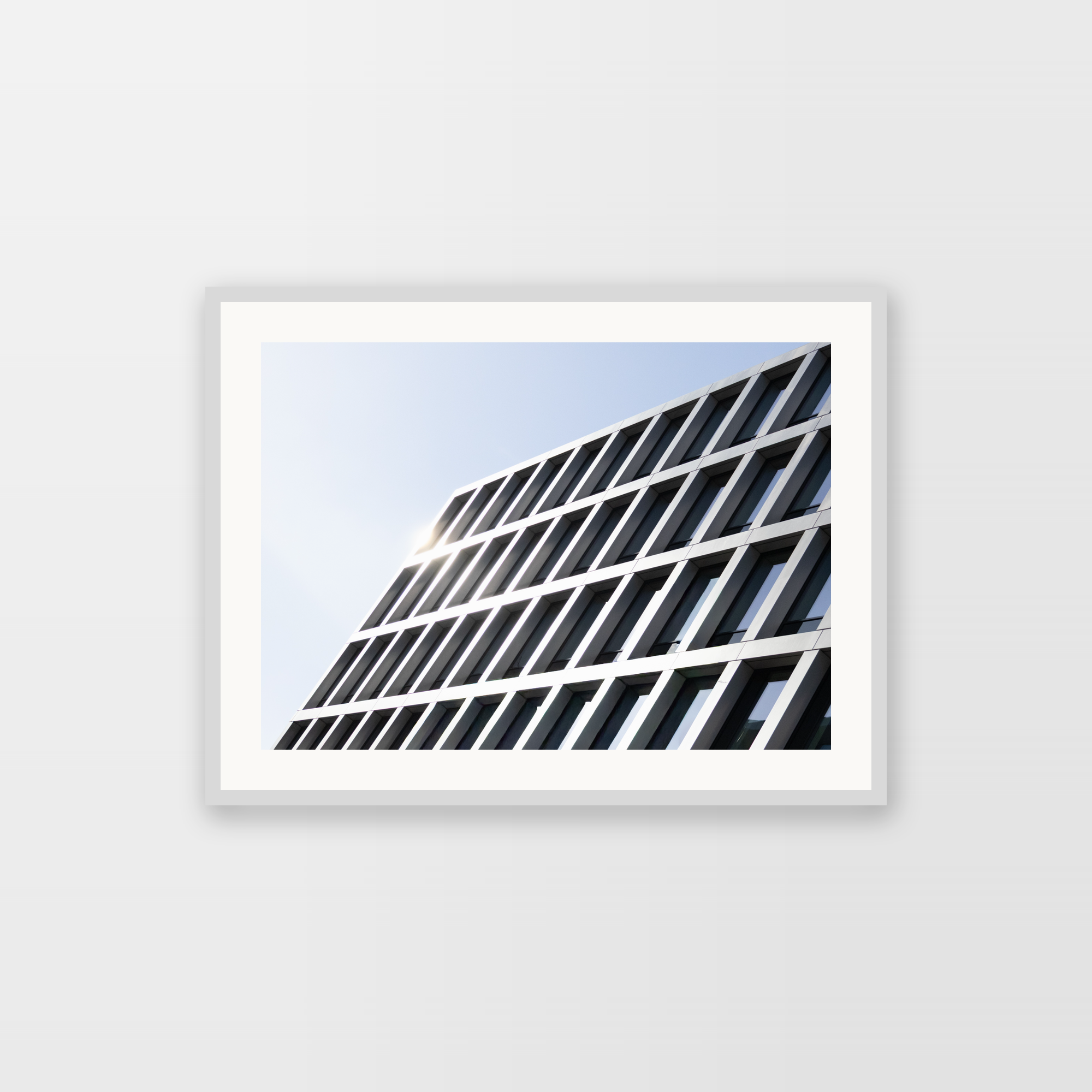 Fine Art Print - Fragment fasady nowoczesnego biurowca