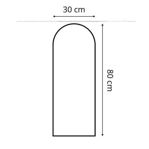 Panel Tapicerowany Bordowy 30cm 30x80 cm