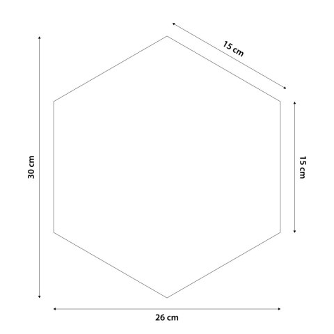 Panel Tapicerowany Czarny 30x26 cm