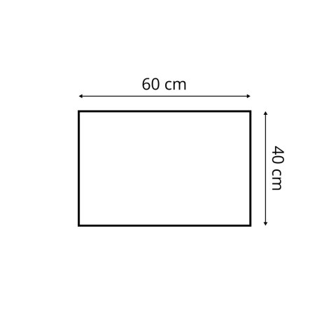 60x40 cm Grafitowy Panel Tapicerowany