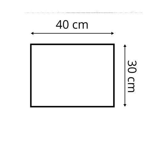 40x30 cm Kremowy Panel Tapicerowany