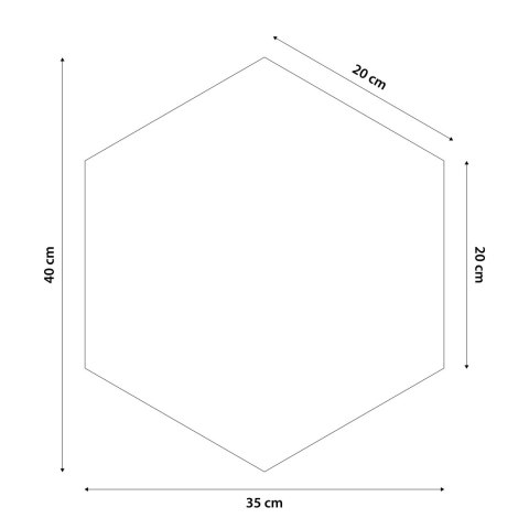 40x35 cm Turkusowy Panel Tapicerowany