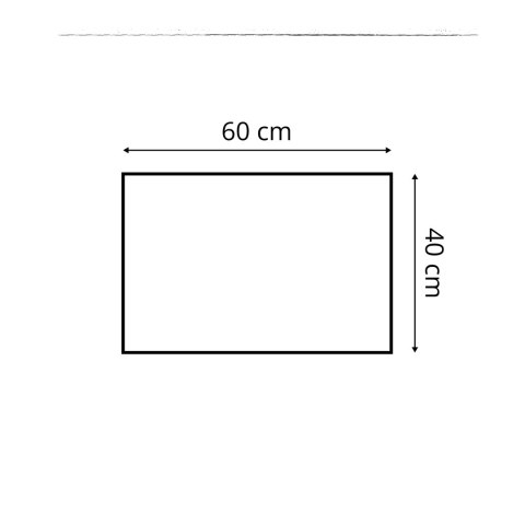 60x40 cm Turkusowy Panel Tapicerowany