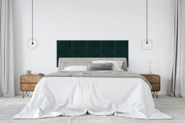 30x30 cm Turkusowy Welur Panel Tapicerowany