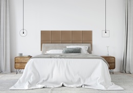 50x50 cm Beżowy Welur Panel Tapicerowany