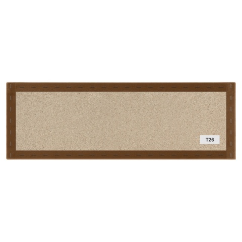 100x20 cm Miodowy Welur Panel Tapicerowany