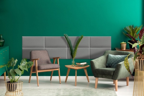 60x20 cm Jasny Szary Welur Panel Tapicerowany 60x20 cm Jasny Szary Welur Panel Tapicerowany