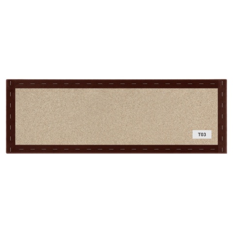 100x20 cm Bordowy Welur Panel Tapicerowany
