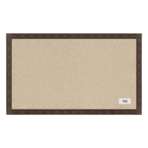 50x30 cm Brązowy Welur Panel Tapicerowany