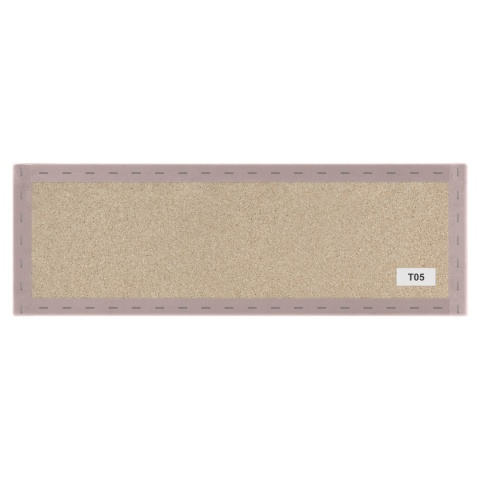 80x20 cm Różowy Welur Panel Tapicerowany