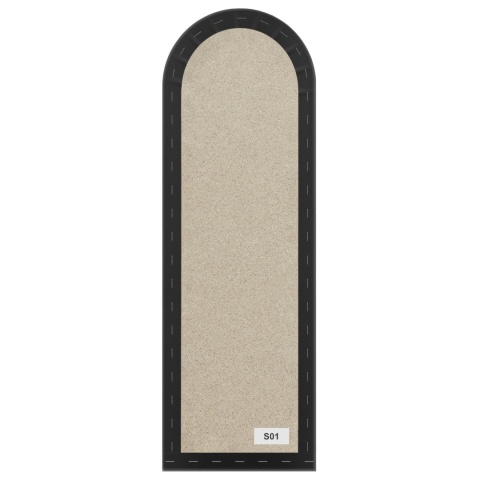 20x60 cm Czarny Eko Skóra Panel Tapicerowany