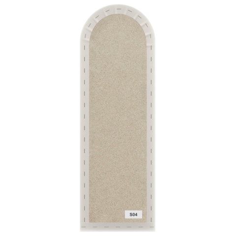 20x80 cm Kremowy Eko Skóra Panel Tapicerowany