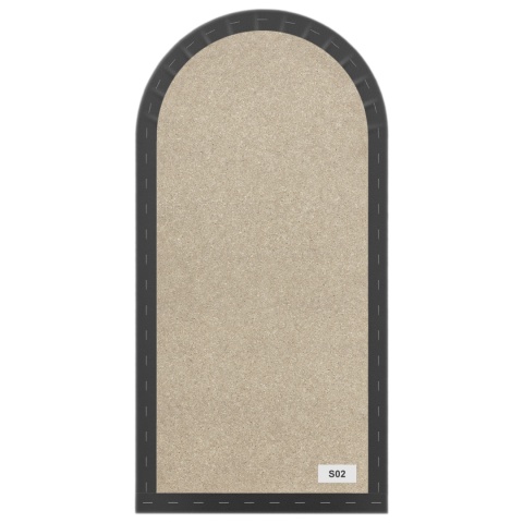 30x100 cm Grafitowy Eko Skóra Panel Tapicerowany