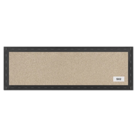 60x30 cm Grafitowy Eko Skóra Panel Tapicerowany