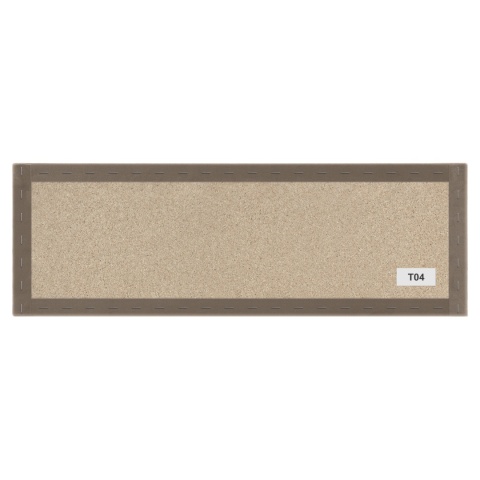 90x30 cm Beżowy Welur Panel Tapicerowany