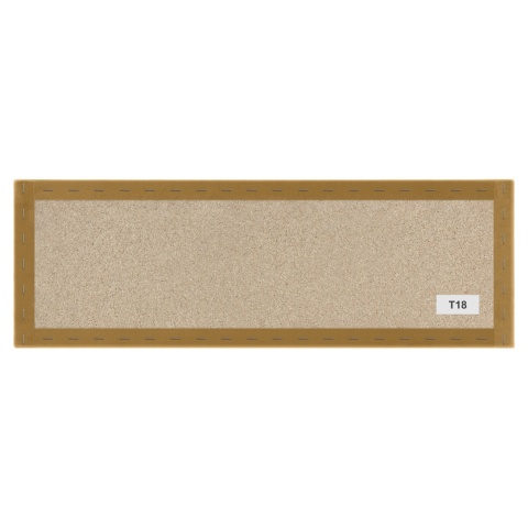 100x20 cm Żółty Welur Panel Tapicerowany