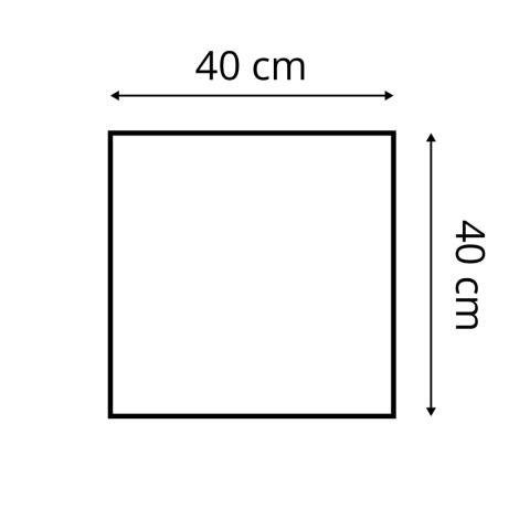 40x40 cm Granatowy Panel Tapicerowany