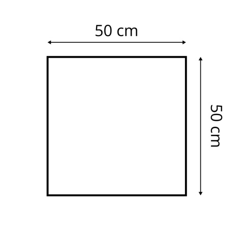 50x50 cm Beżowy Panel Tapicerowany