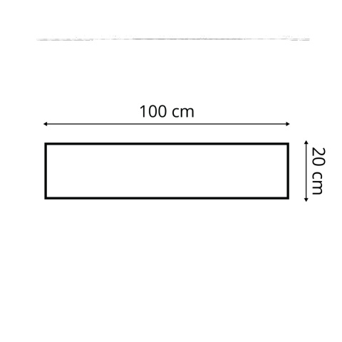 100x20 cm Kremowy Panel Tapicerowany