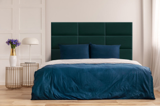100x20 cm Turkusowy Panel Tapicerowany
