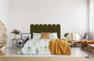20x100 cm Khaki Panel Tapicerowany