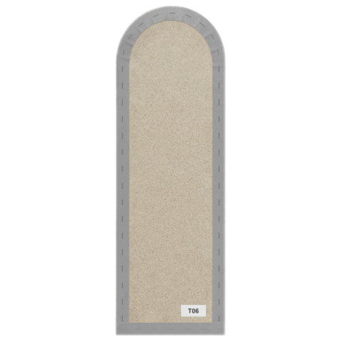20x60 cm Jasny Szary Panel Tapicerowany