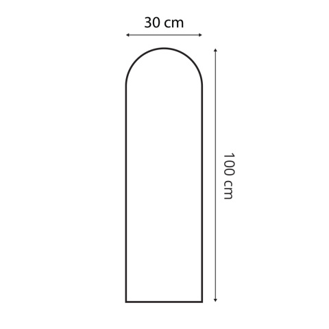 30x100 cm Khaki Panel Tapicerowany
