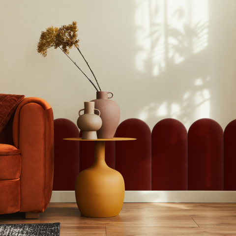 30x60 cm Bordowy Panel Tapicerowany