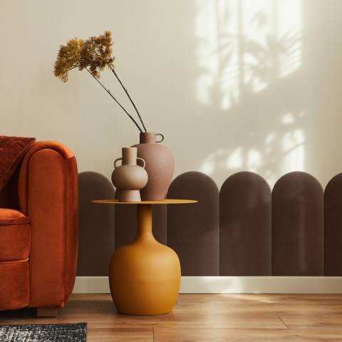 30x60 cm Brązowy Panel Tapicerowany