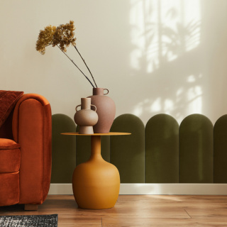 30x60 cm Khaki Panel Tapicerowany