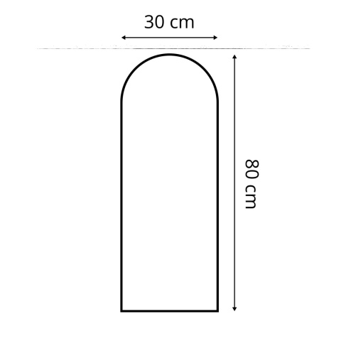 30x80 cm Beżowy Panel Tapicerowany