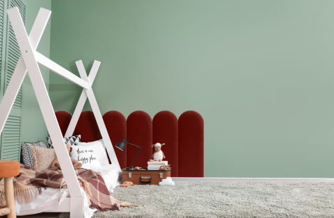 30x80 cm Bordowy Panel Tapicerowany