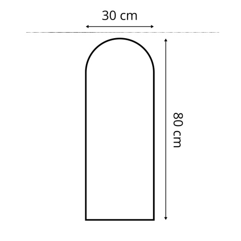 30x80 cm Granatowy Panel Tapicerowany