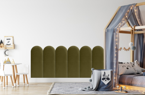 30x80 cm Khaki Panel Tapicerowany