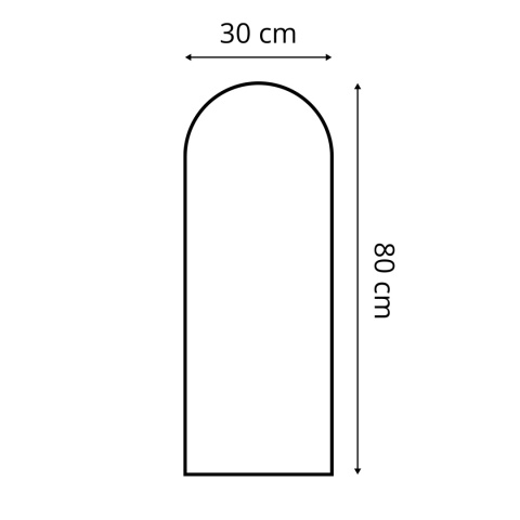 30x80 cm Żółty Panel Tapicerowany