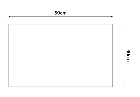 50x30 cm Turkusowy Panel Tapicerowany