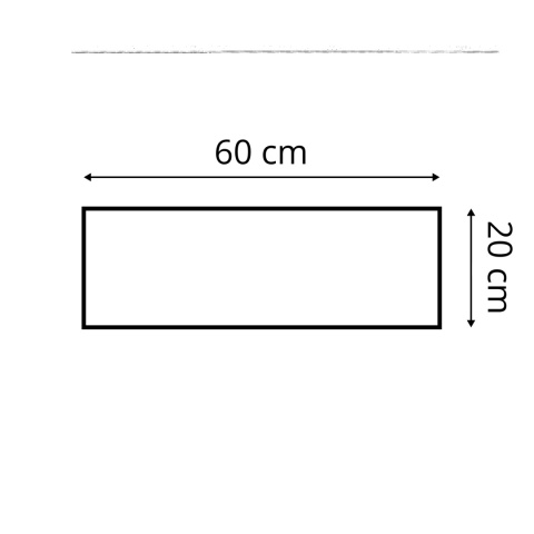 60x20 cm Turkusowy Panel Tapicerowany